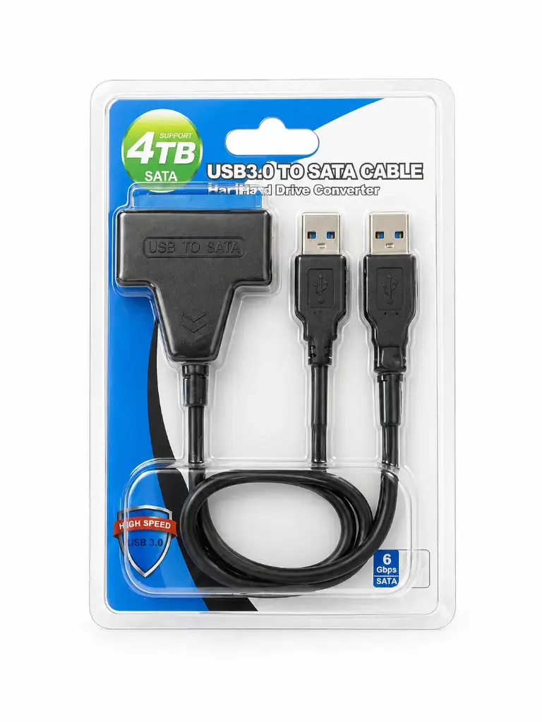 USB 3.0 to SATA Cable and Hard Disk Drive Converter